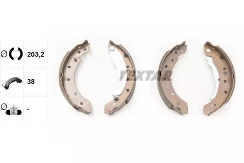 TEXTAR TEXTAR 91061800 1x Brake Shoe Set 