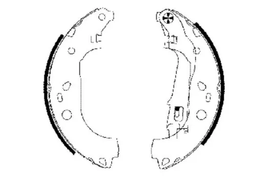 1x Brake Shoe Set