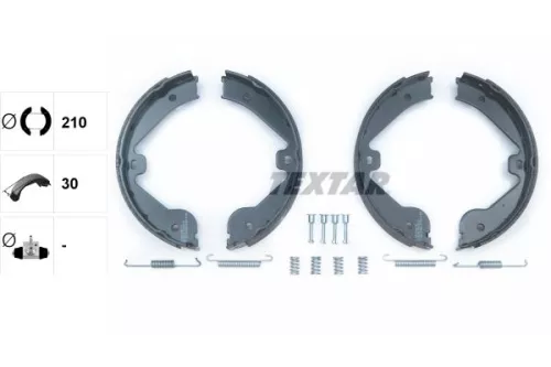 TEXTAR TEXTAR 91062400 1x Brake Shoe Set, parking brake 