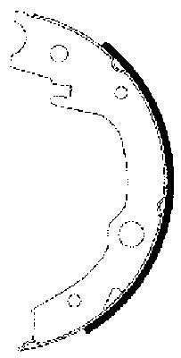 TEXTAR TEXTAR 91063200 1x Brake Shoe Set, parking brake 