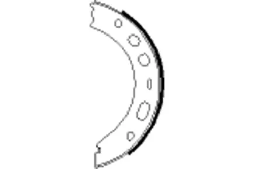 1x Brake Shoe Set, parking brake