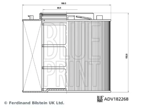 BLUE PRINT BLUE PRINT ADV182268 Blue Print Air Filter For Audi A4 A4 Allroad A5 Q5 