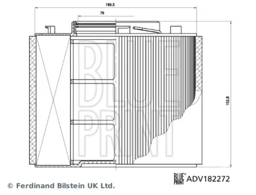 BLUE PRINT BLUE PRINT ADV182272 Blue Print Air Filter For Audi A4 A4 Allroad A5 Q5 