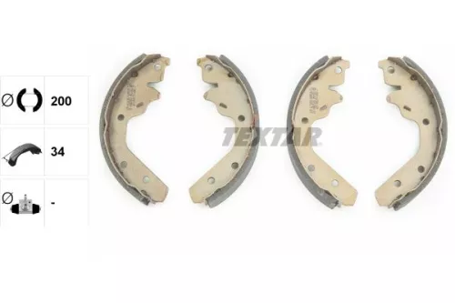 TEXTAR TEXTAR 91063800 1x Brake Shoe Set 