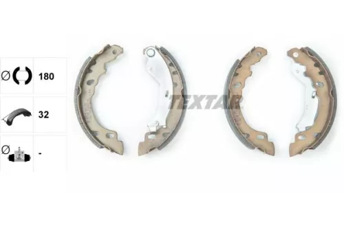 TEXTAR TEXTAR 91064600 1x Brake Shoe Set 