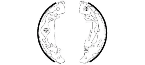 TEXTAR TEXTAR 91065800 1x Brake Shoe Set 