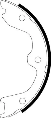 TEXTAR TEXTAR 91065900 1x Brake Shoe Set, parking brake 