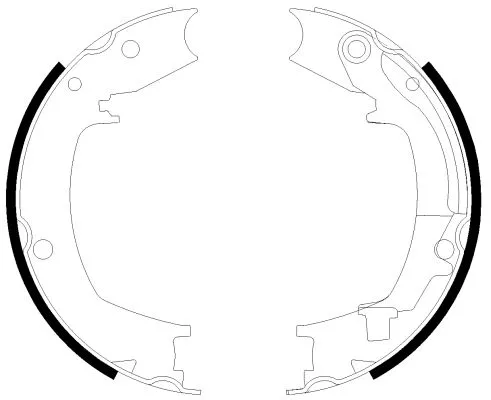 TEXTAR TEXTAR 91066400 1x Brake Shoe Set, parking brake 