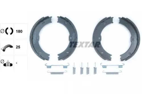 TEXTAR TEXTAR 91066800 1x Brake Shoe Set, parking brake 
