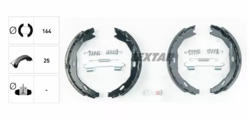 TEXTAR TEXTAR 91066900 1x Brake Shoe Set, parking brake 