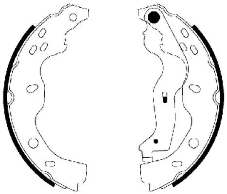 1x Brake Shoe Set