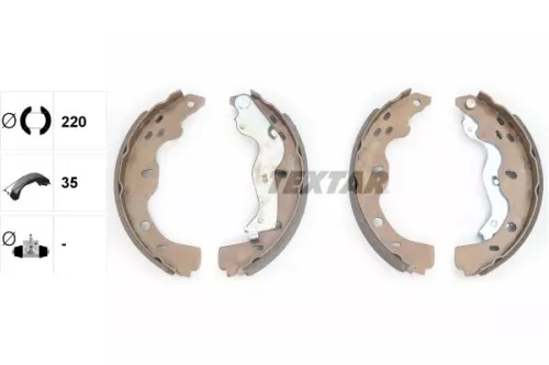 TEXTAR TEXTAR 91067500 1x Brake Shoe Set 