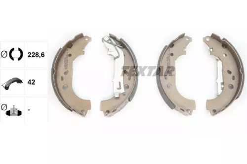 TEXTAR TEXTAR 91067600 1x Brake Shoe Set 