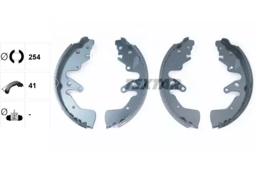 TEXTAR TEXTAR 91068700 1x Brake Shoe Set 