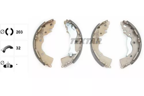 TEXTAR TEXTAR 91068900 1x Brake Shoe Set 