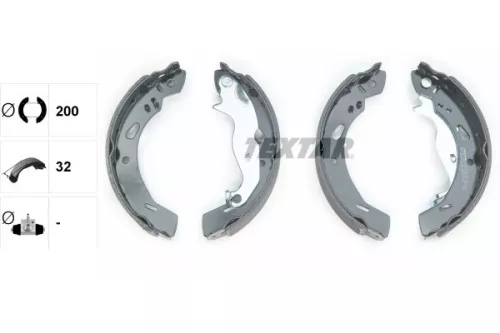 TEXTAR TEXTAR 91069200 1x Brake Shoe Set 