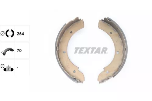 TEXTAR TEXTAR 91069500 1x Brake Shoe Set, parking brake 