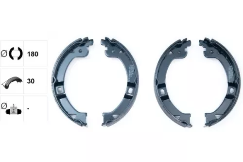 TEXTAR TEXTAR 91069600 1x Brake Shoe Set, parking brake 
