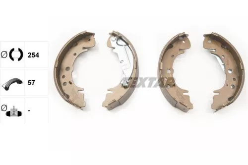 TEXTAR TEXTAR 91070400 1x Brake Shoe Set 