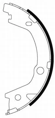 TEXTAR TEXTAR 91070700 1x Brake Shoe Set, parking brake 