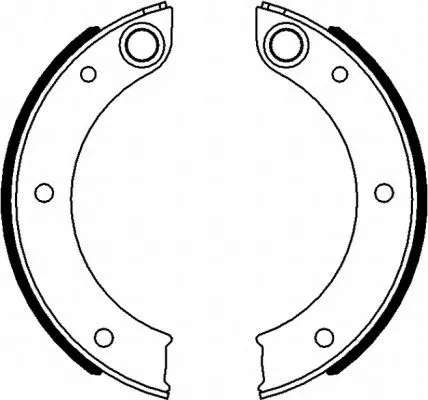 TEXTAR TEXTAR 91071200 1x Brake Shoe Set, parking brake 