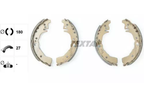 TEXTAR TEXTAR 91071800 1x Brake Shoe Set 