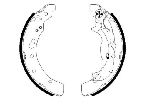 1x Brake Shoe Set