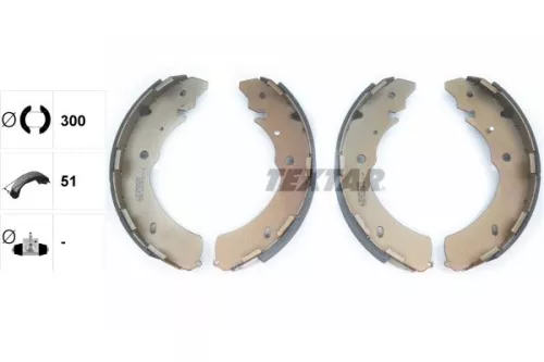 TEXTAR TEXTAR 91073000 1x Brake Shoe Set 