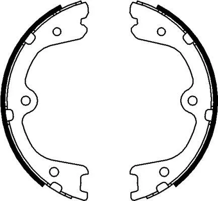 TEXTAR TEXTAR 91073200 1x Brake Shoe Set, parking brake 