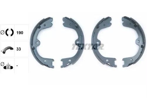 TEXTAR TEXTAR 91073200 1x Brake Shoe Set, parking brake 