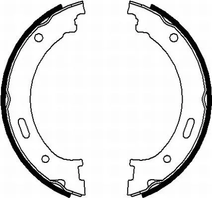 TEXTAR TEXTAR 91073300 1x Brake Shoe Set, parking brake 