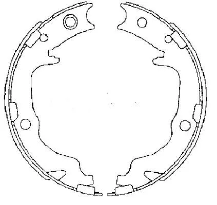 TEXTAR TEXTAR 91073400 1x Brake Shoe Set, parking brake 
