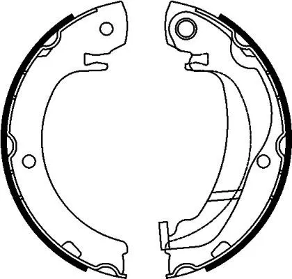 TEXTAR TEXTAR 91074300 1x Brake Shoe Set, parking brake 
