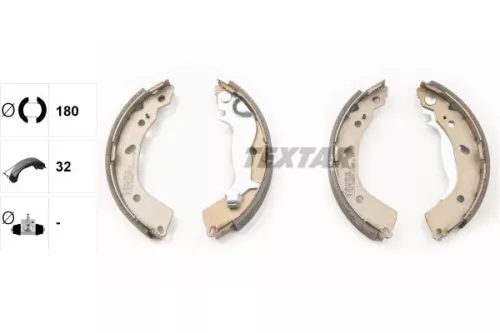 TEXTAR TEXTAR 91074500 1x Brake Shoe Set 