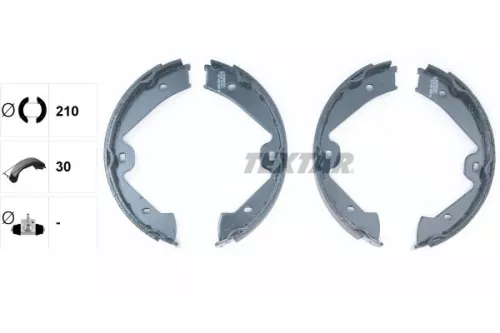 TEXTAR TEXTAR 91074700 1x Brake Shoe Set, parking brake 