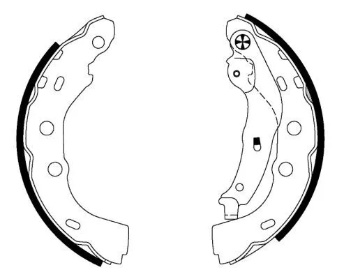 TEXTAR TEXTAR 91074800 1x Brake Shoe Set 