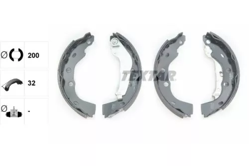 TEXTAR TEXTAR 91074800 1x Brake Shoe Set 