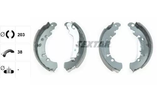 TEXTAR TEXTAR 91075000 1x Brake Shoe Set 