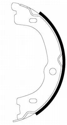 TEXTAR TEXTAR 91075300 1x Brake Shoe Set, parking brake 