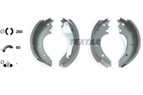 TEXTAR TEXTAR 91075600 1x Brake Shoe Set 