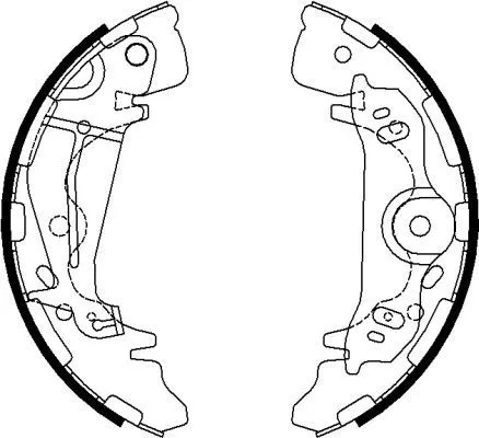 TEXTAR TEXTAR 91075800 1x Brake Shoe Set 