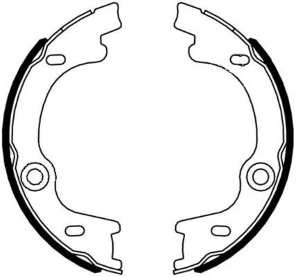 TEXTAR TEXTAR 91076400 1x Brake Shoe Set, parking brake 