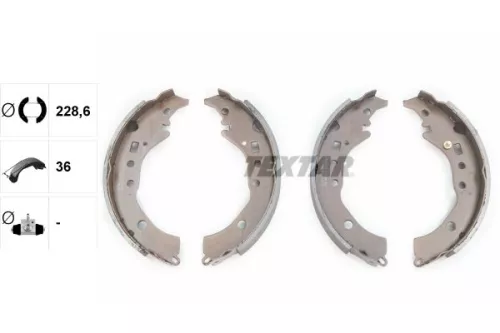 TEXTAR TEXTAR 91076900 1x Brake Shoe Set 