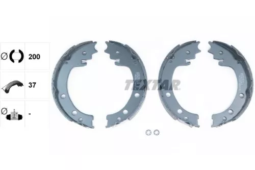 1x Brake Shoe Set, parking brake
