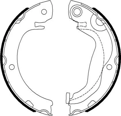 TEXTAR TEXTAR 91077300 1x Brake Shoe Set, parking brake 