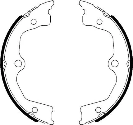 TEXTAR TEXTAR 91077700 1x Brake Shoe Set, parking brake 