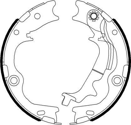 TEXTAR TEXTAR 91078300 1x Brake Shoe Set, parking brake 
