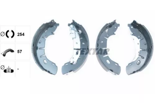 TEXTAR TEXTAR 91079300 1x Brake Shoe Set 