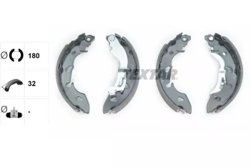 TEXTAR TEXTAR 91079700 1x Brake Shoe Set 
