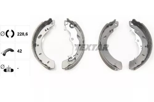 TEXTAR TEXTAR 91079800 1x Brake Shoe Set 